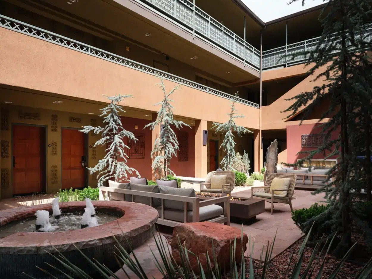 The Wilde Resort & Spa courtyard